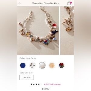 Free People Charm Necklace - New Candy NWT